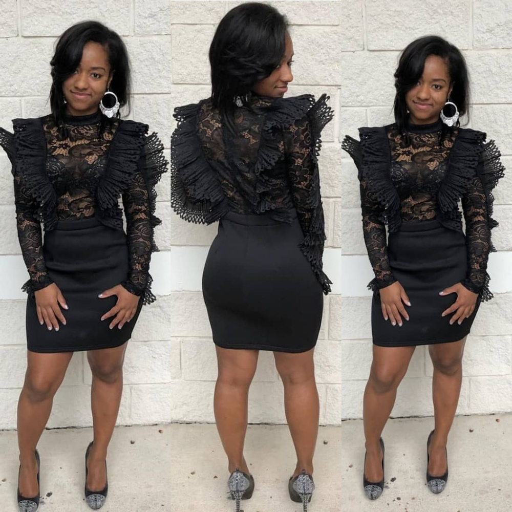 Black Lace Dress